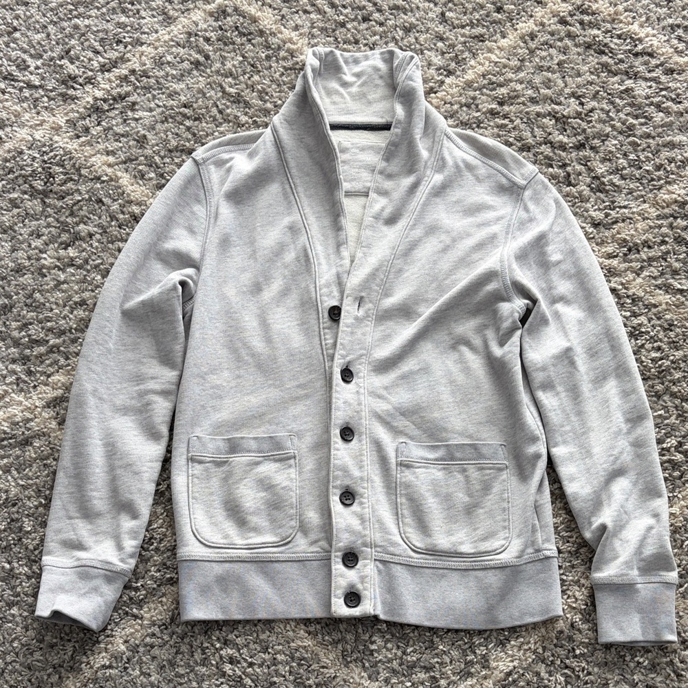 GAP Light Gray Shawl Collar Cardigan